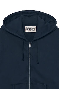 CROPPED FIT ZIPPER HOODIE SWEATSHIRT