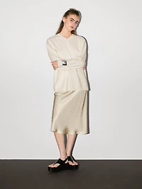 100% cashmere oversize V-neck sweater