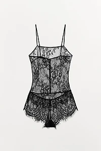 LACE STRAPPY JUMPSUIT