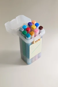 FEUTRES POUR ENFANTS À PAILLETTES (LOT DE 12)