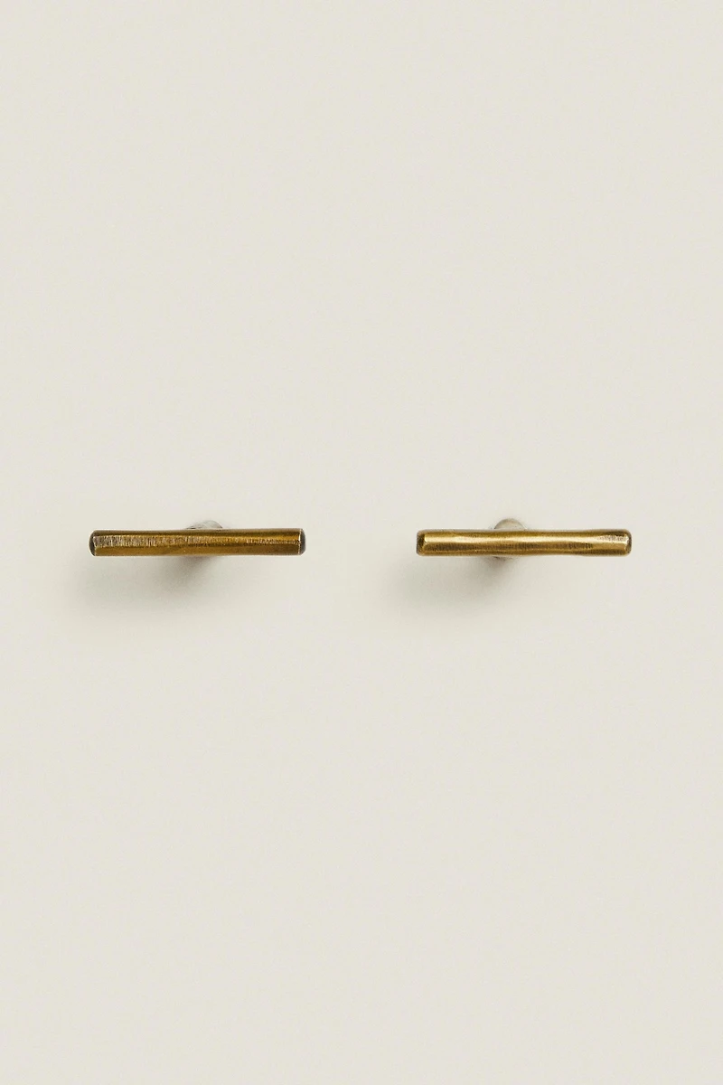 LOT DE POIGNÉES MÉTALLIQUES DORÉES (LOT DE 2)
