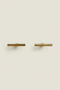 LOT DE POIGNÉES MÉTALLIQUES DORÉES (LOT DE 2)