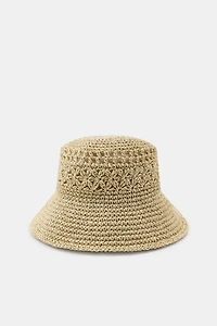 BONNET BUCKET TRESSÉ