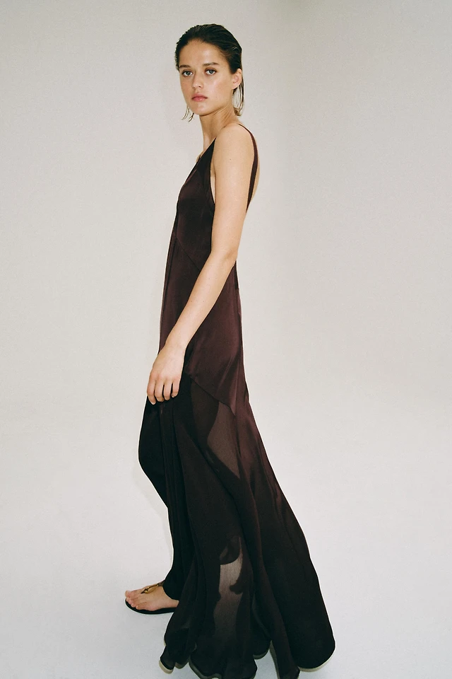 zara long mesh dress ZARA mesh floral dress by Zara