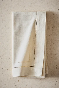 SET OF HEMSTITCHED COTTON NAPKINS (SET 2)