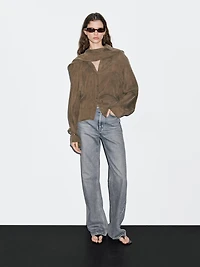 Chemise avec nœud au cou