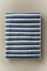 SERVIETTE DE BAIN JACQUARD GÉOMÉTRIQUE