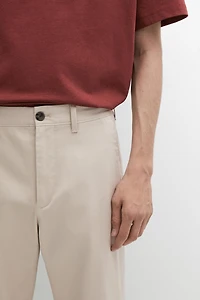 Pantalon slim coton mélangé