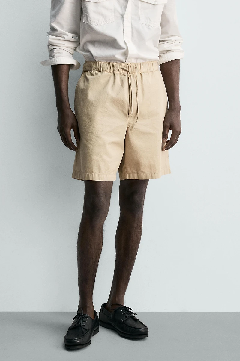 WASHED REGULAR FIT SHORTS
