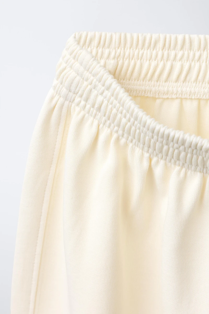 INTERLOCK WIDE LEG PANTS