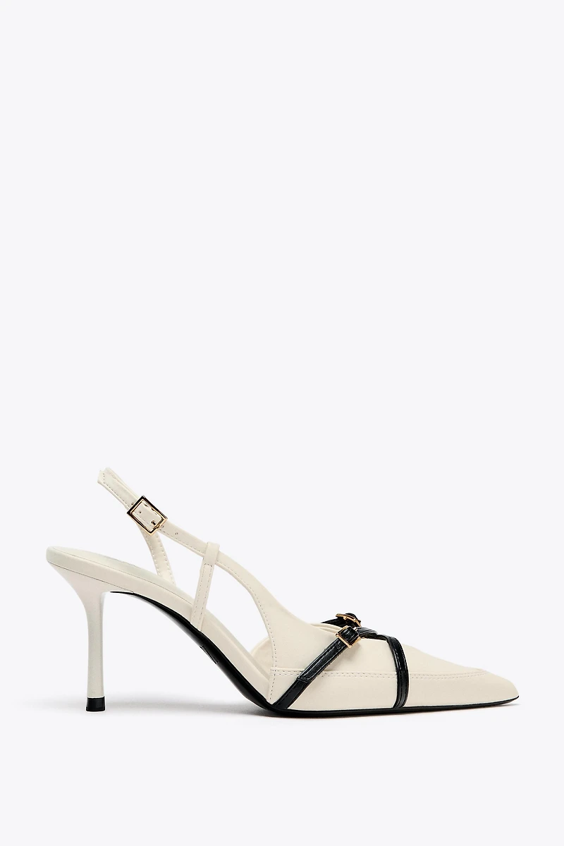 BUCKLED STRAP HEELED SHOES