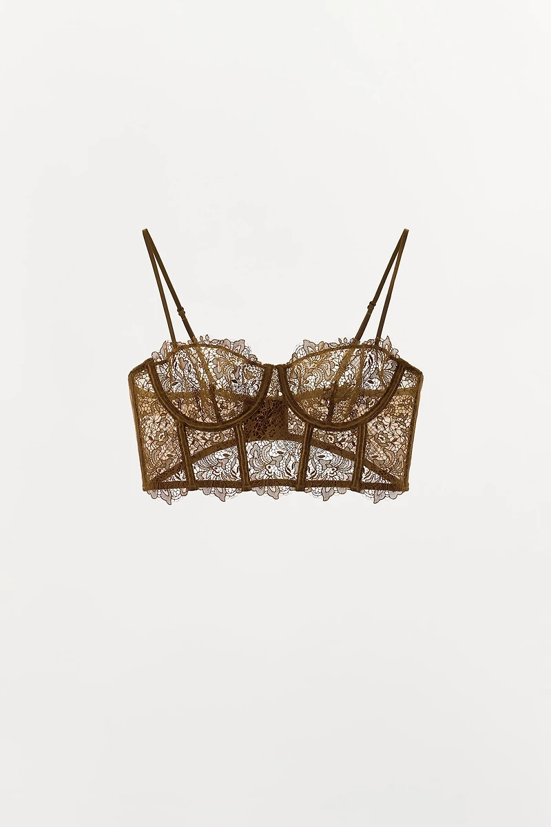 SOUTIEN-GORGE À ARMATURES EN DENTELLE