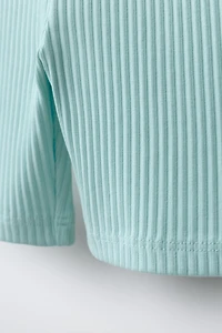RIBBED TEXTURED CYCLING LEGGINGS