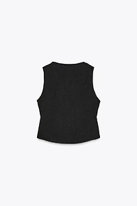 STRUCTURED VEST TOP