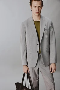 VESTE REGULAR FIT COSTUME PIED-DE-POULE