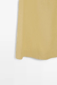 Linen halter midi dress