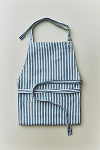 STRIPED COTTON APRON