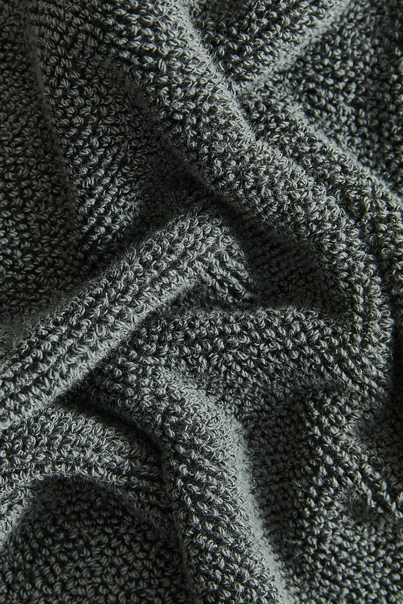 RICE STITCH COTTON BATH TOWEL