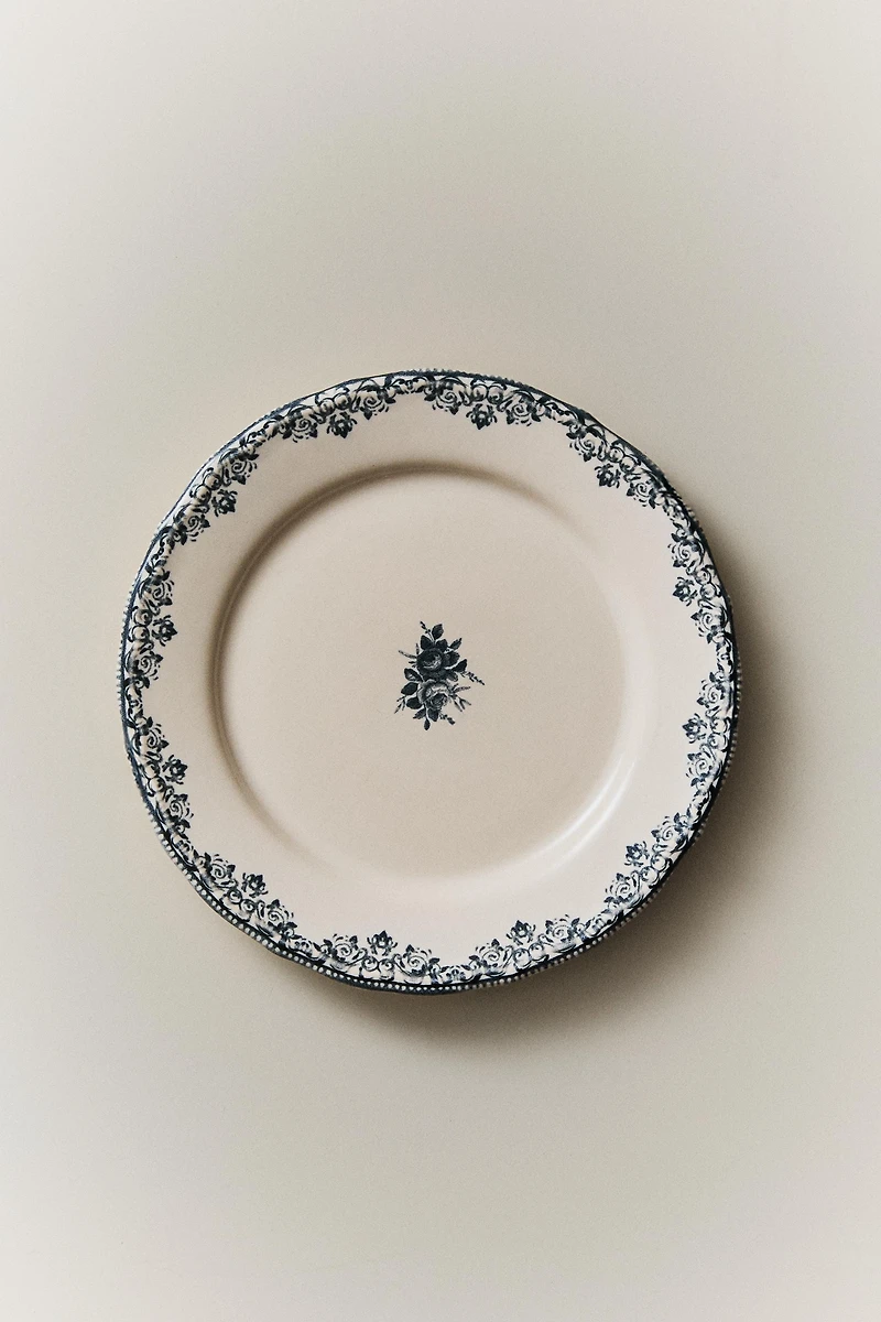 ASSIETTE À DESSERT MOTIF PLACÉ