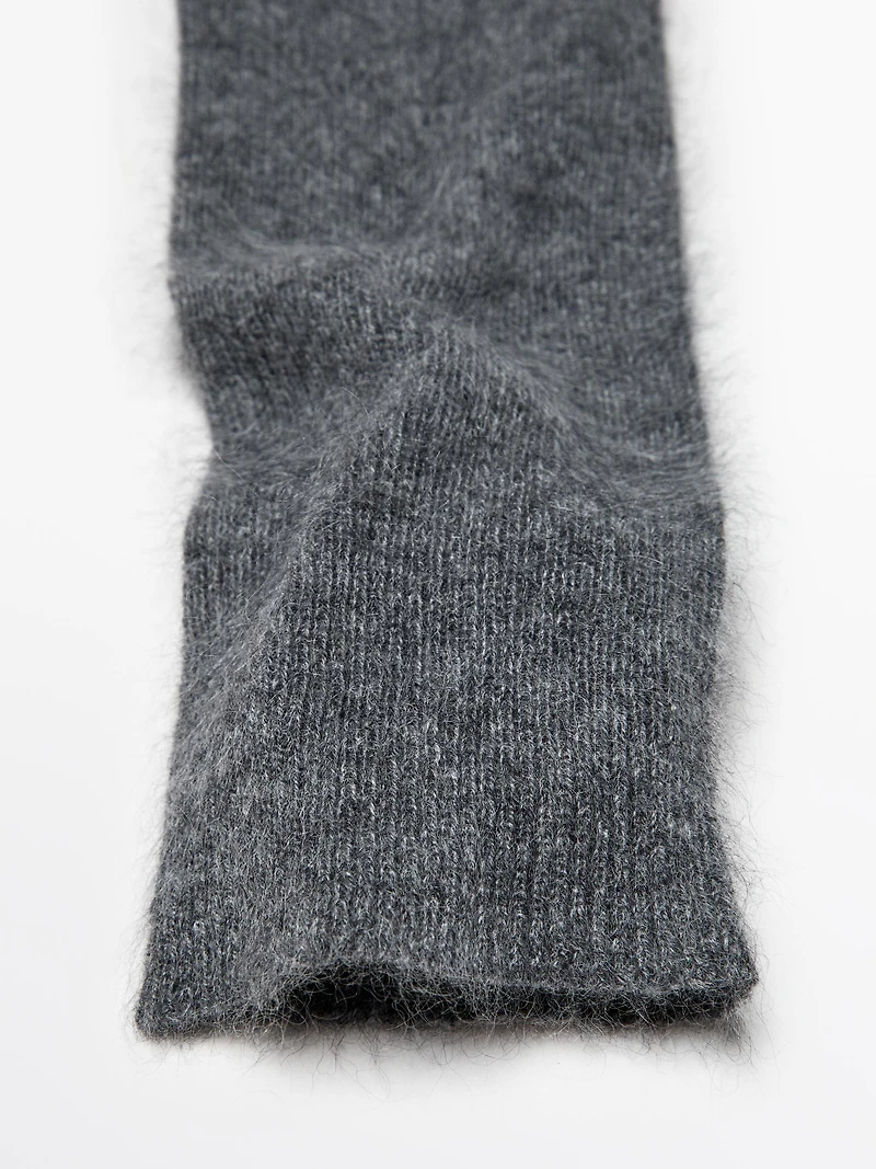 Mitaines longues en maille 100 % cachemire