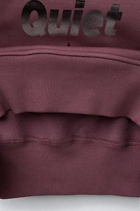 HOODIE WITH SHINY TEXT