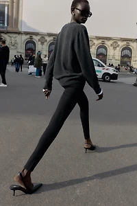 JEWEL BUTTON LEGGINGS