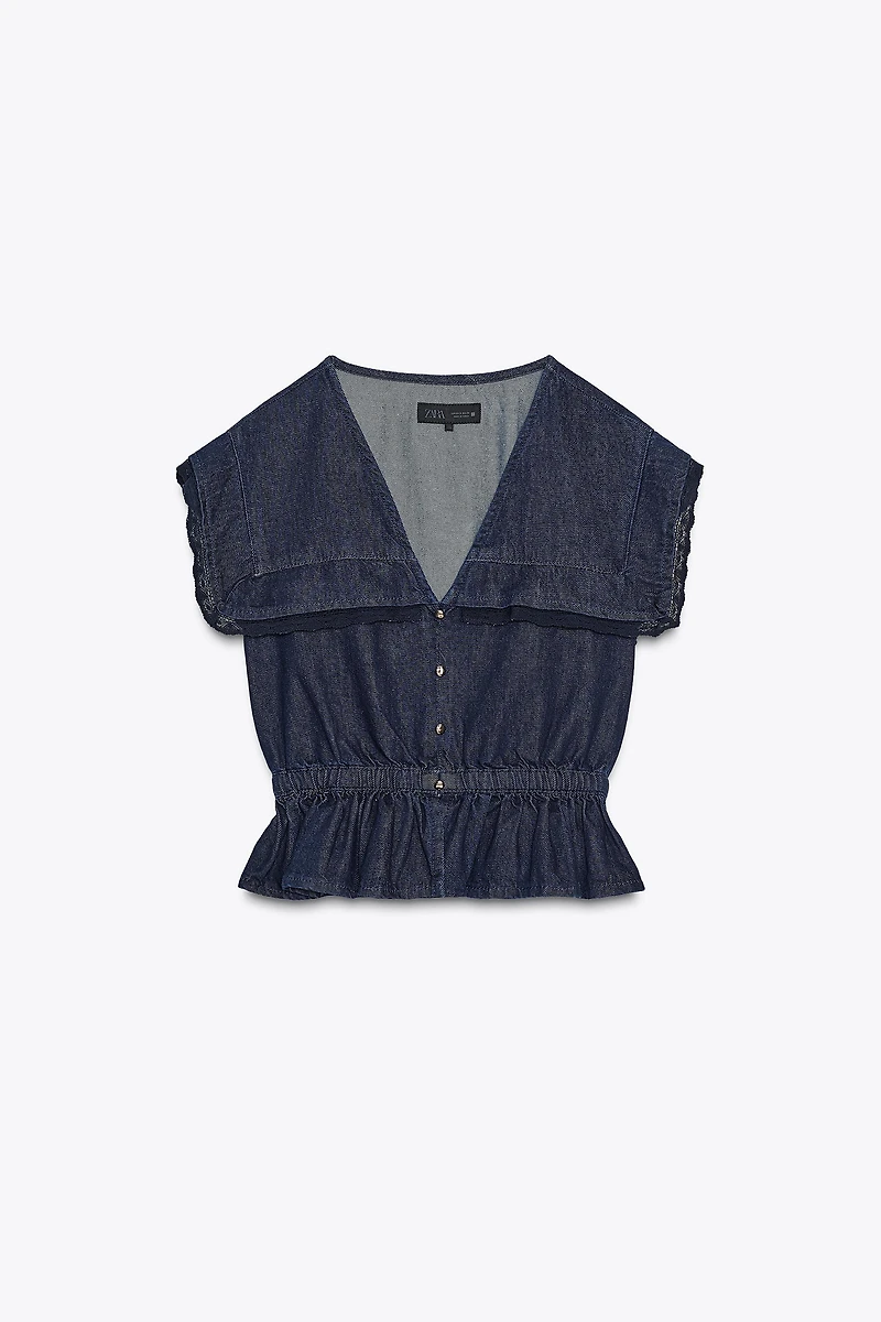LACE DENIM SHIRT