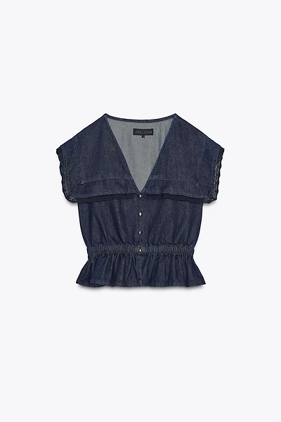 LACE DENIM SHIRT