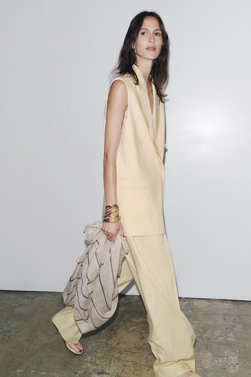 ZW COLLECTION OVERSIZED DOUBLE-BREASTED VEST