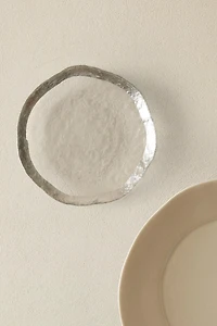 ASSIETTE À PAIN VERRE RECYCLABLE BORD DORÉ