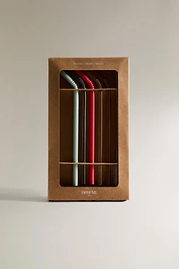 LOT DE 5 PAILLES TRITAN™ COULEURS