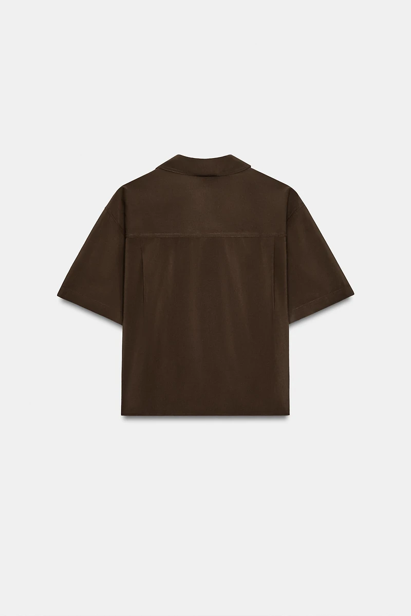 CHEMISE FLUIDE À MANCHES COURTES