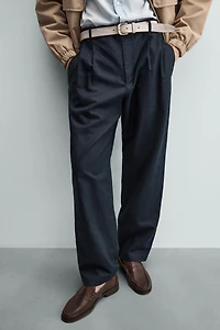 PANTALON COUPE DÉCONTRACTÉE CHANVRE - COTON