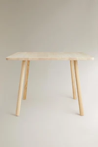 WOODEN TEDDY BEAR TABLE