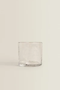 HAMMERED GLASS TUMBLER