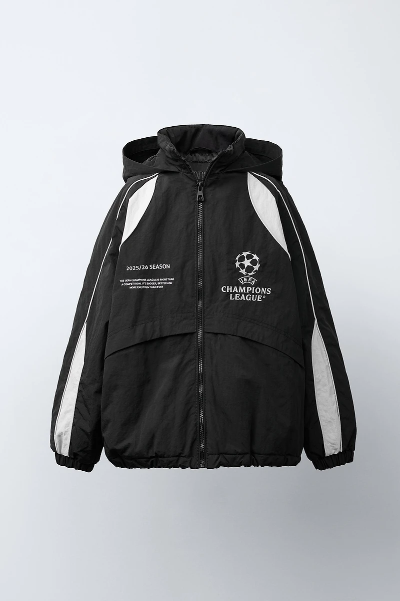 UEFA CHAMPIONS LEAGUE ® WATER REPELLENT JACKET WITH HOODIE