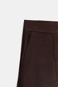 WIDE-LEG LINEN PANTS