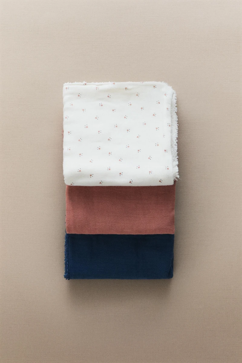 MINI FLORAL BABY TOWEL (PACK OF 3)