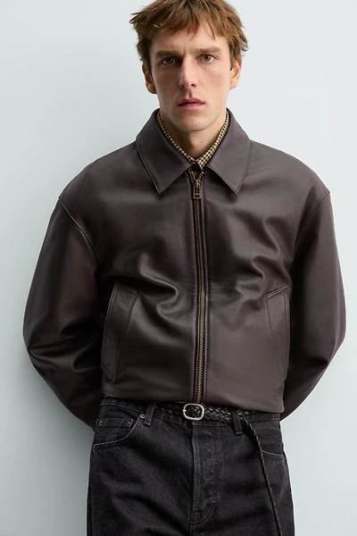 BRAIDED LEATHER BELT AARON LEVINE X ZARA