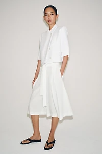 SHORT SLEEVE CROPPED BLAZER ZW COLLECTION