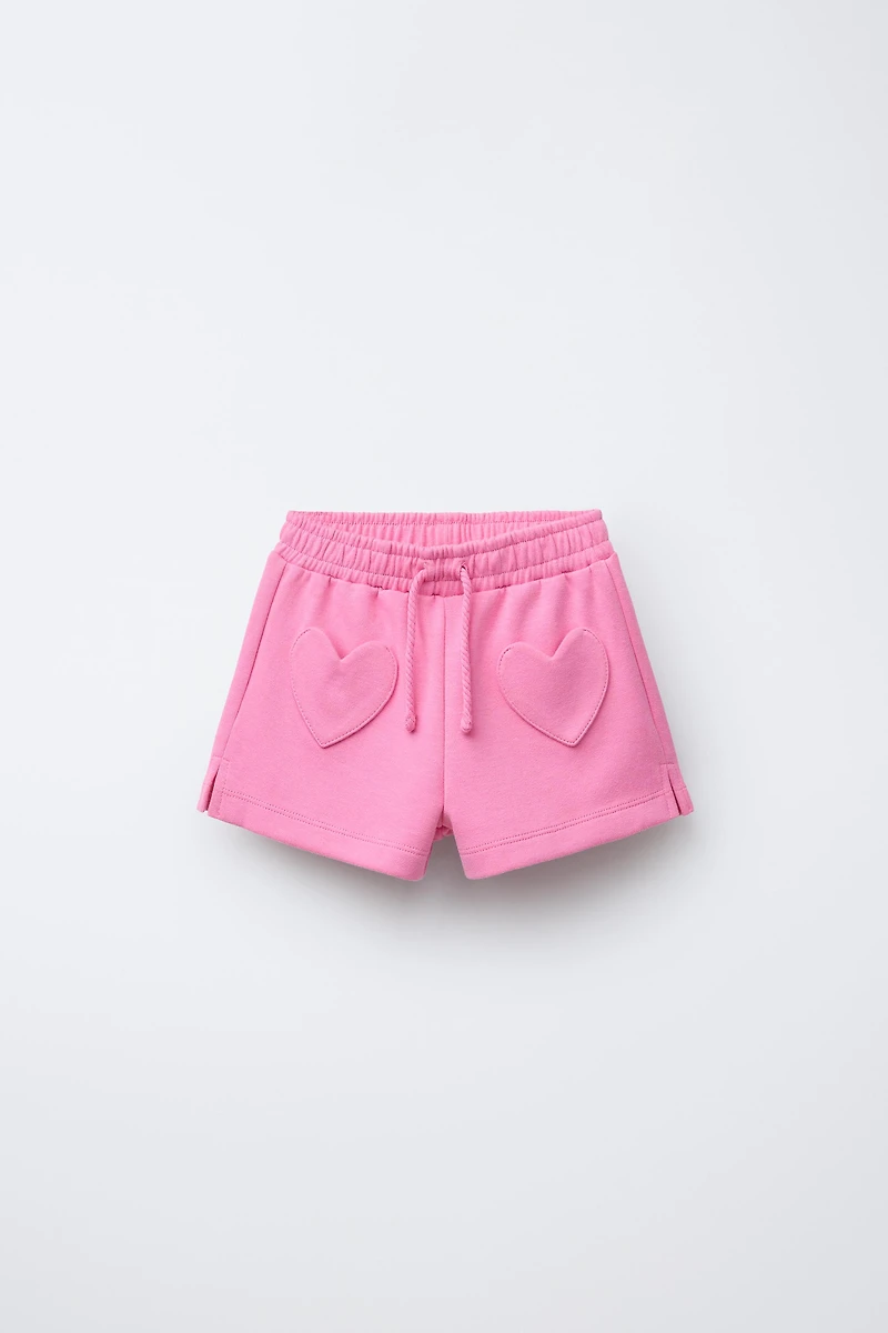 HEART POCKET INTERLOCK SHORTS