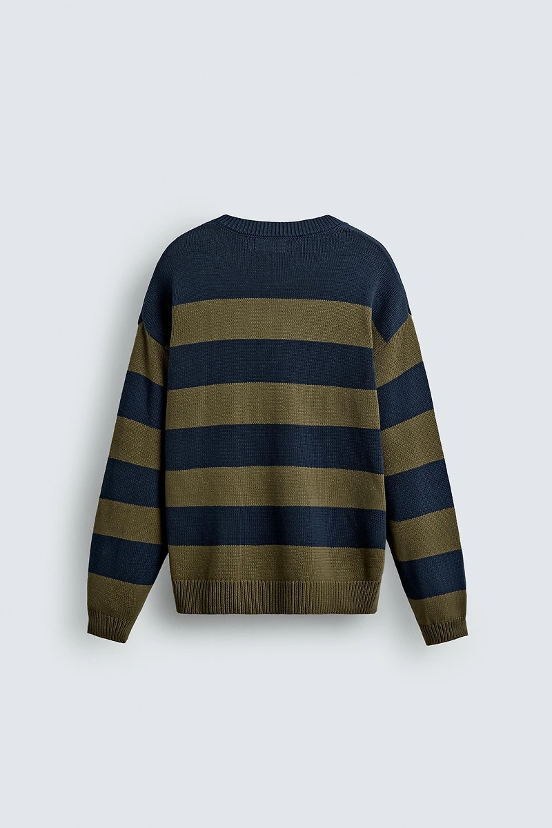 STRIPED JACQUARD SWEATER