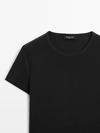 Lyocell blend short sleeve T-shirt