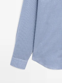 Regular fit check 100% cotton shirt