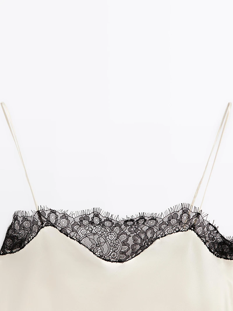 Satin-effect camisole top - STUDIO