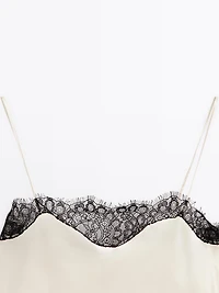 Satin-effect camisole top - STUDIO
