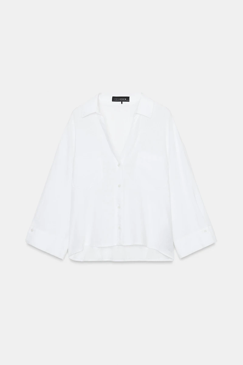 CHEMISE FLUIDE AVEC LIN