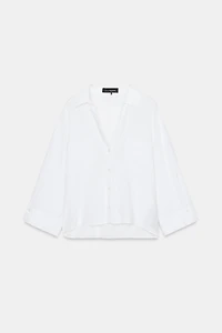 CHEMISE FLUIDE AVEC LIN
