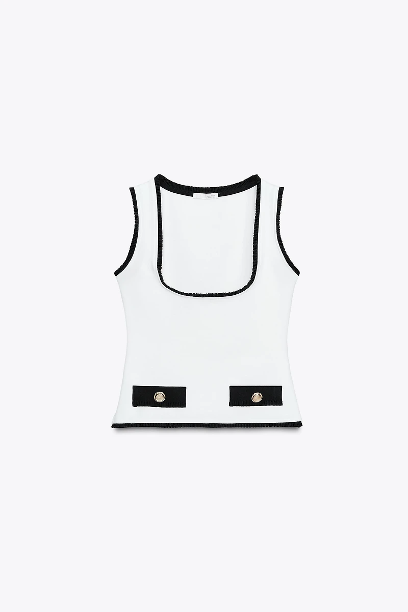 TOP GILET STRETCH CONTOURING