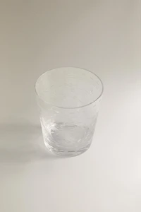 VERRE EN VERRE RECYCLABLE TAILLÉ